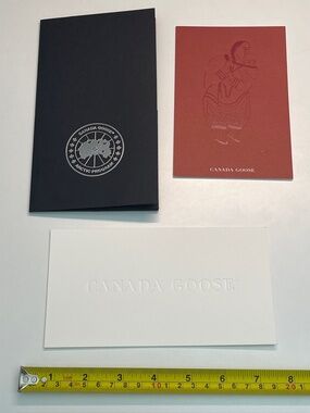 Canada Goose Empty white logo Envelope Gift Receipt Holder folding card
